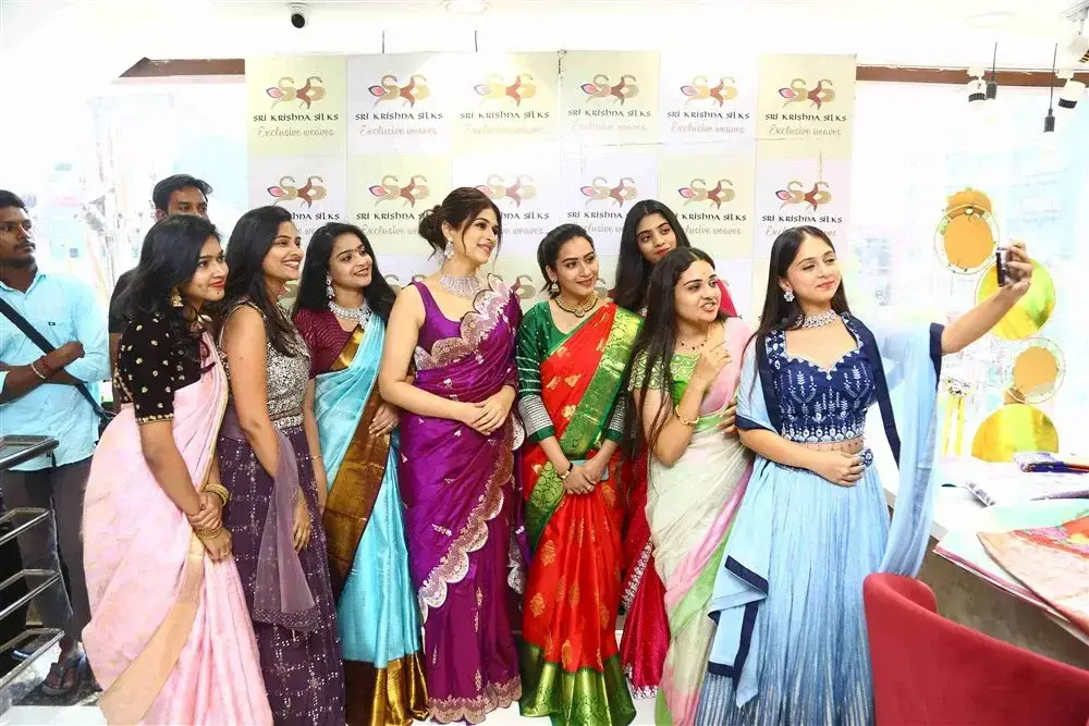 Actress Shraddha Das launches Sri Krishna Silks Showroom